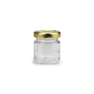 neutrale vlot Inwoner Glazen pot rond 30 ml - per tray van 48 stuks kopen? - Lekkerhoning.nl